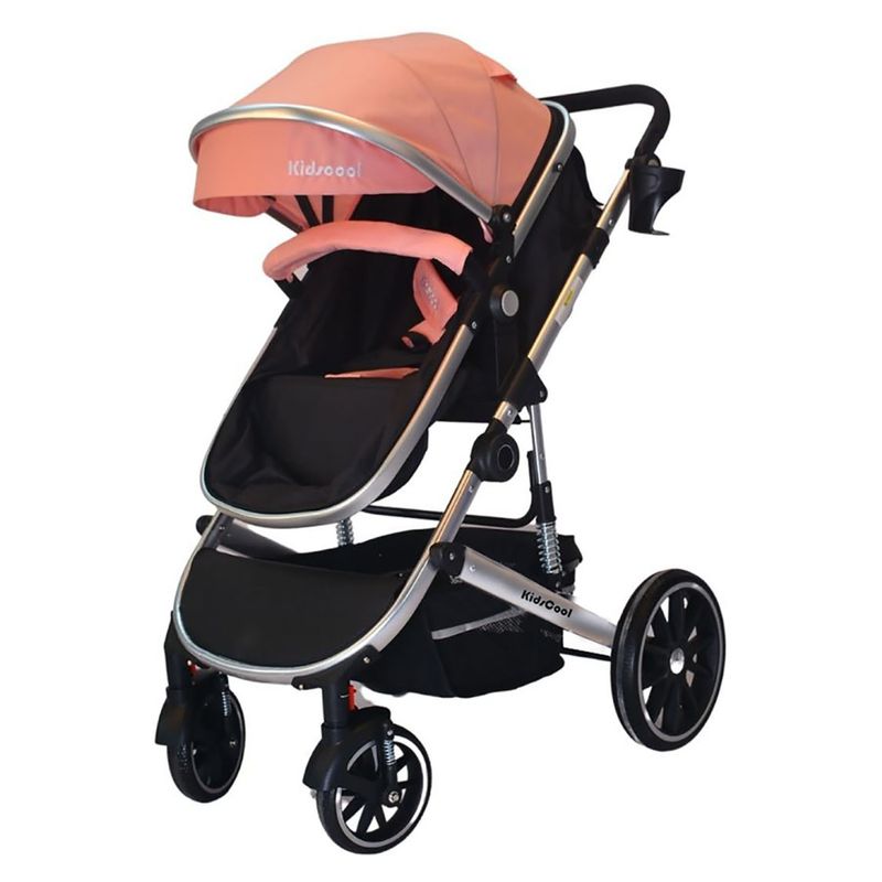 KIDSCOOL - Coche Cuna  Lux 3 En 1 Rosado Kidscool