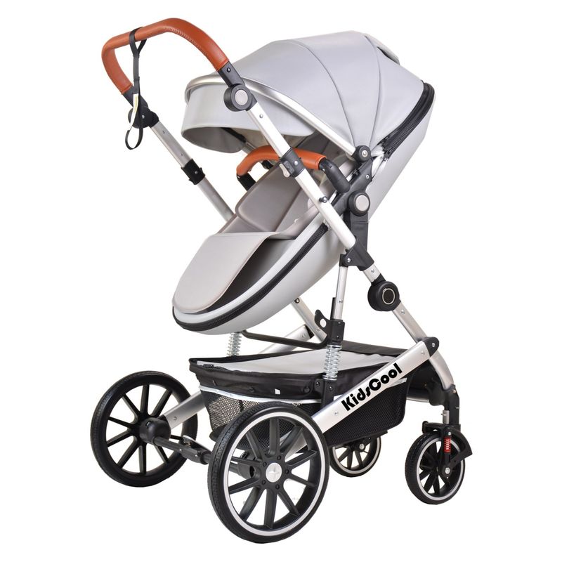 KIDSCOOL - Coche Cuna Egg 3 En 1 Gris Kidscool