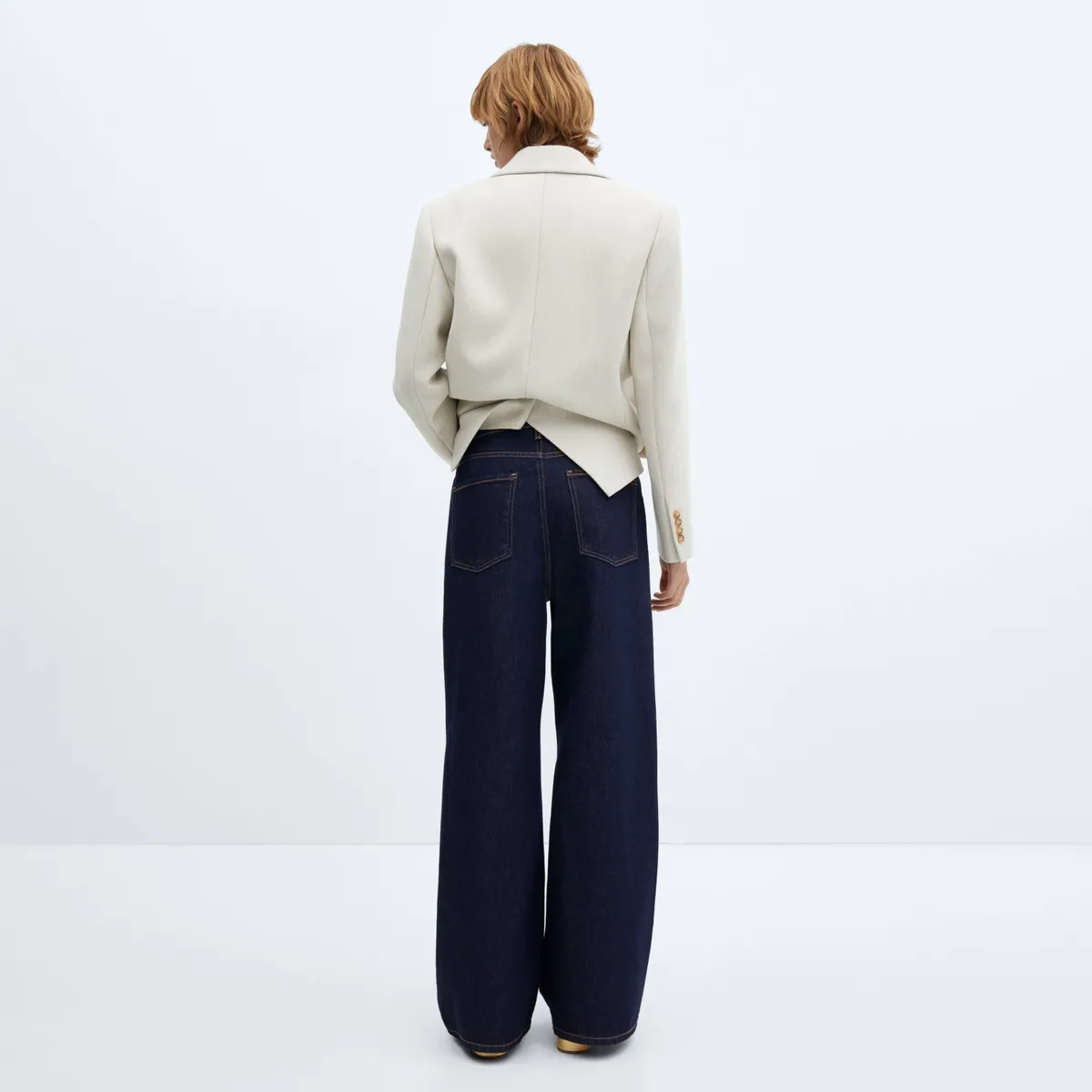 MANGO - Jeans WideLeg Danielle Tiro Bajo Mujer Mango