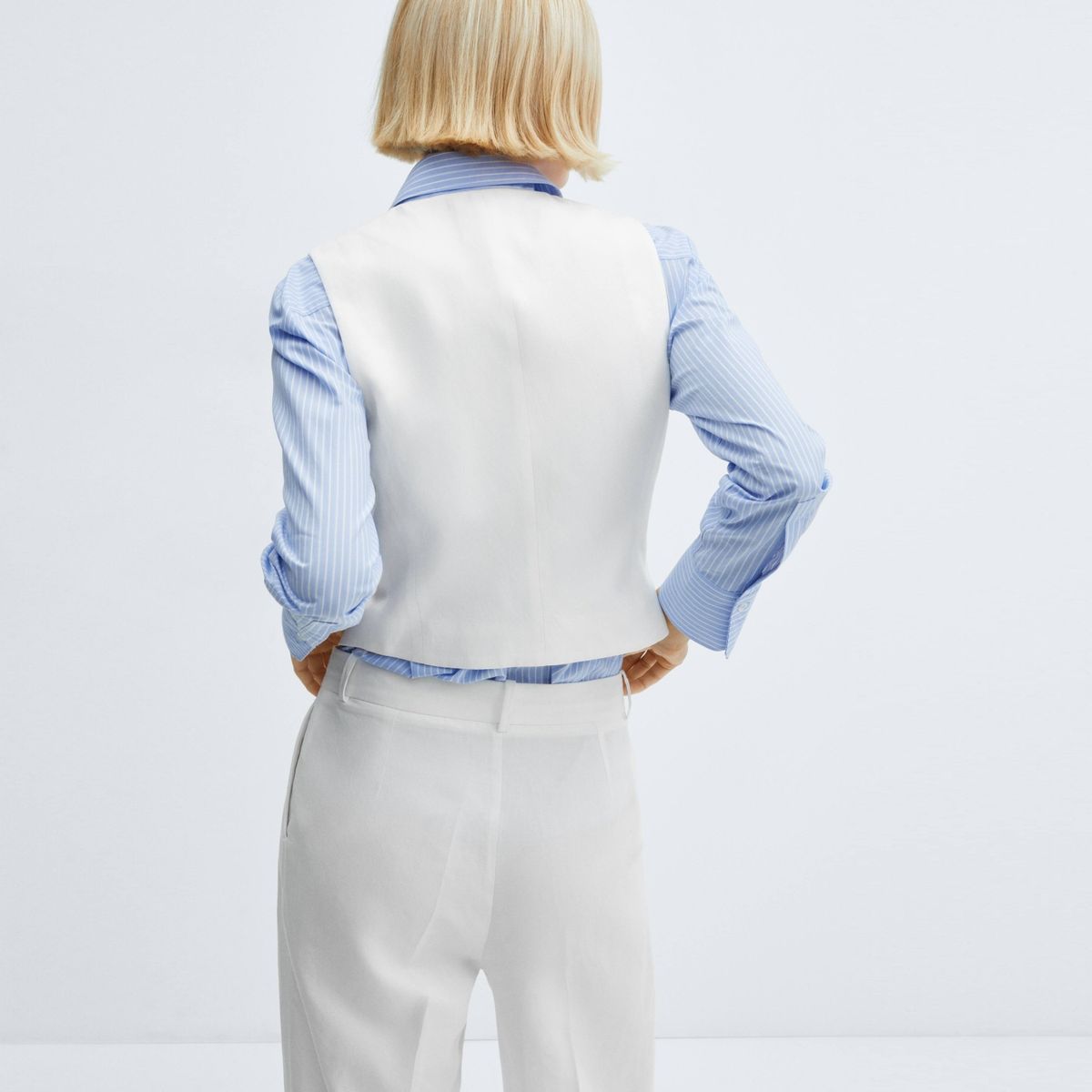 MANGO - Chaleco Traje Botones Cruzados Vest Mujer Mango