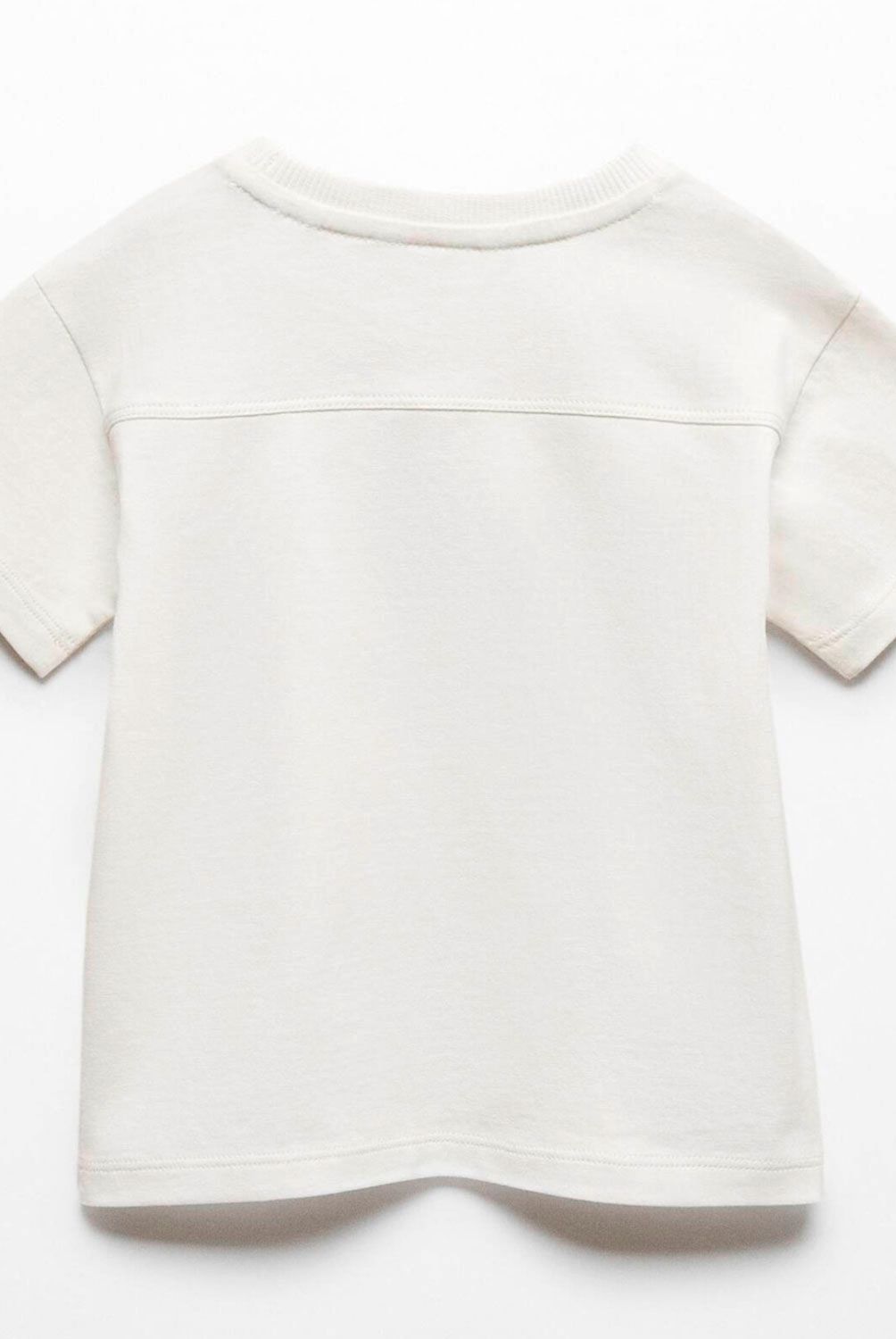 MANGO KIDS - Polera Mensaje Relieve Bebé Niño Mango Kids