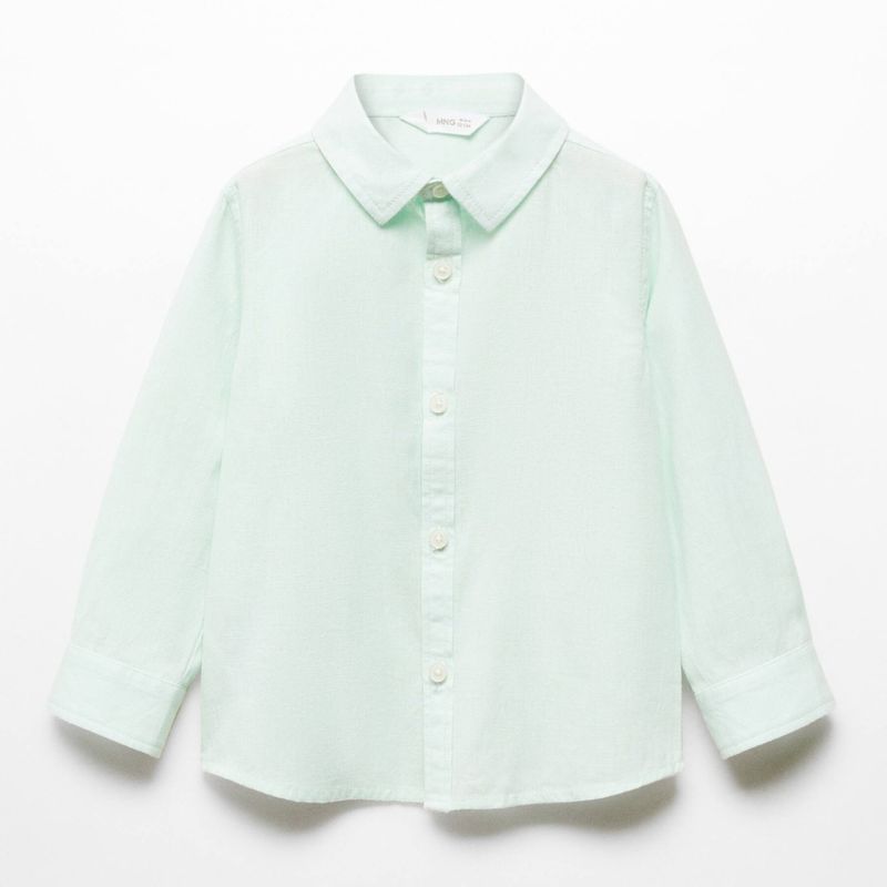 MANGO KIDS - Camisa Regular Fit Algodón Bebé Niño Mango Kids