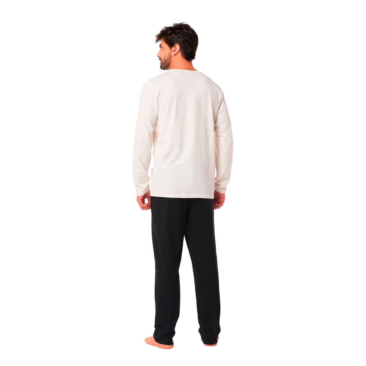 TOP - Pijama Largo Algodón Hombre Top