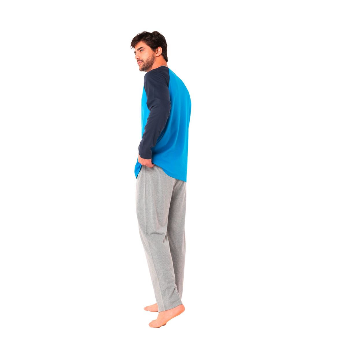 TOP - Pijama Largo Algodón Hombre Top
