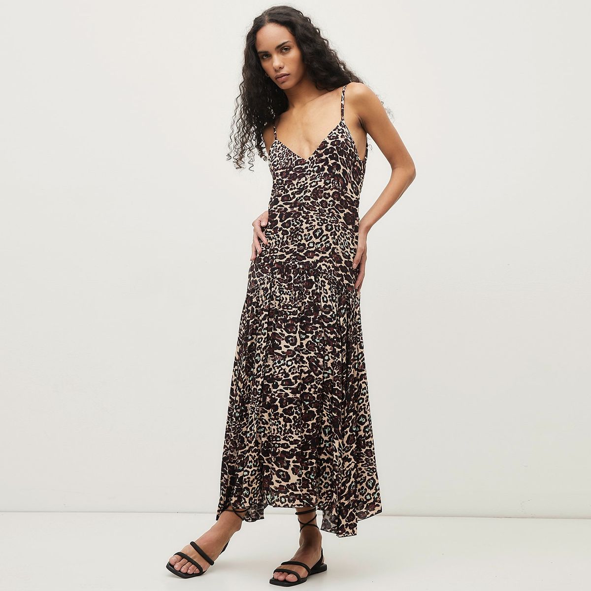 DIXIE - Vestido sin Mangas Animal Print Mujer Dixie