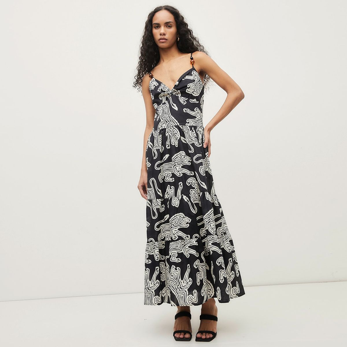 DIXIE - Vestido Largo Estampado Mujer Dixie