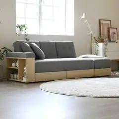 MICA - Sofá Cama 3 Cuerpos Alaska Gris
