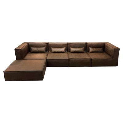 Imagen 2 del producto Sofá Seccional Modular Sidney Café 5 Cuerpos
