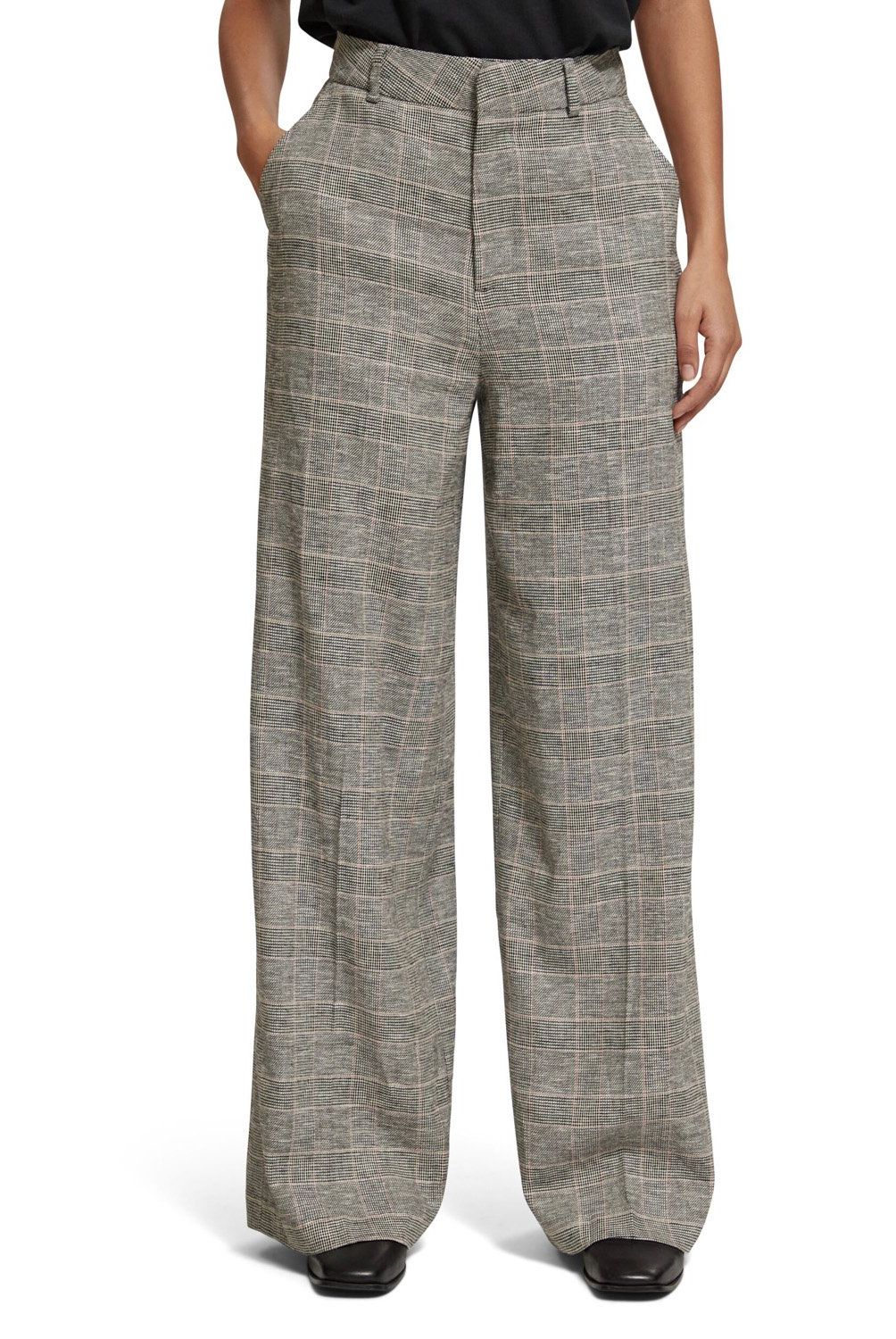 SCOTCHSODA - Pantalón Sastrero Gris Mujer Scotchsoda