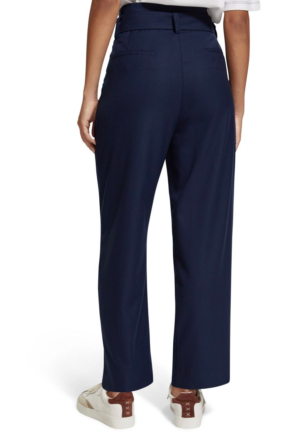 SCOTCHSODA - Pantalón Sastrero Con Cinturón Mujer Scotchsoda