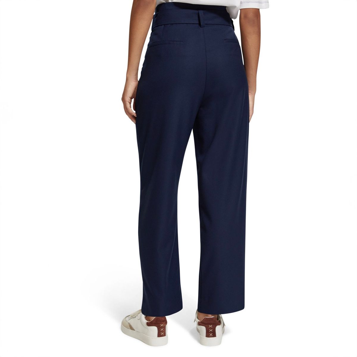 SCOTCHSODA - Pantalón Sastrero Con Cinturón Mujer Scotchsoda