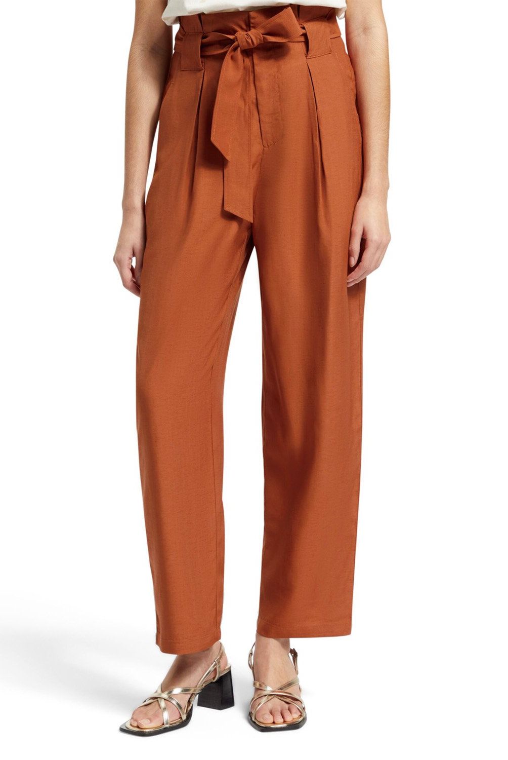 SCOTCHSODA - Pantalón Sastrero Azul Mujer Scotchsoda