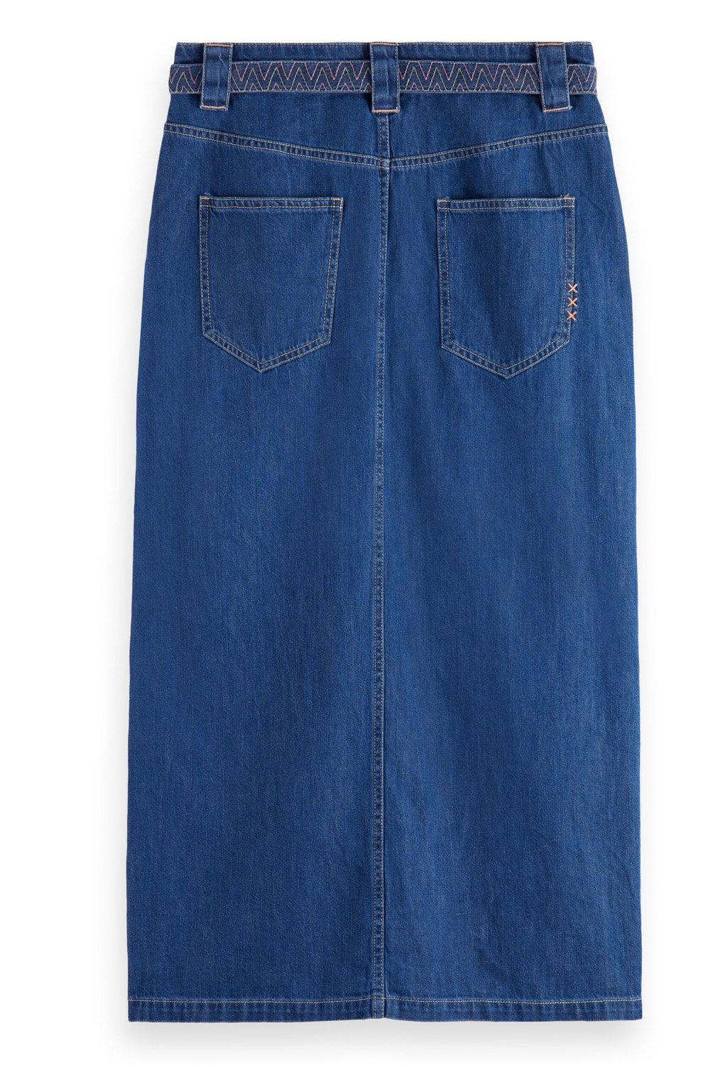 SCOTCHSODA - Falda Denim Larga Mujer Scotchsoda