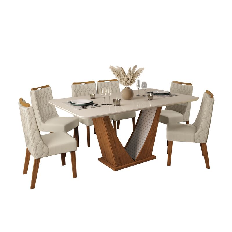 ALTAVISION - Juego De Comedor 6 Sillas Dalila Bia Freijo Neve Altavisión