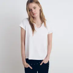 BROWNIE - Polera Cuello Botones Mujer