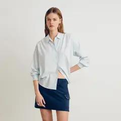 BROWNIE - Blusa Manga Larga Lisa Mujer