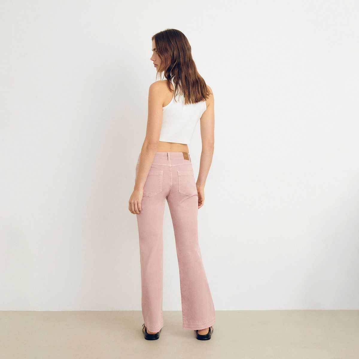 BROWNIE - Pantalón Culotte Botones Frontales Mujer Brownie