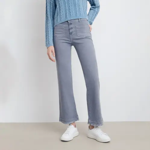 BROWNIE - Pantalón Culotte Botones Frontales Mujer