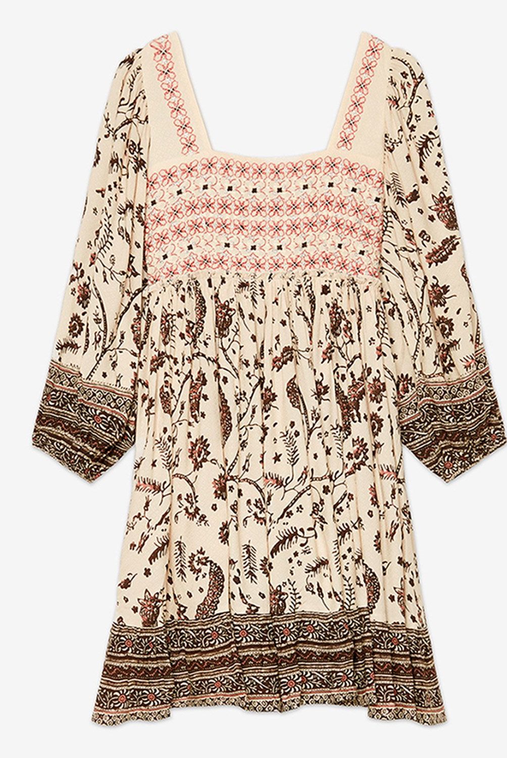 NKN - Vestido Corto Manga Larga Mujer Nkn