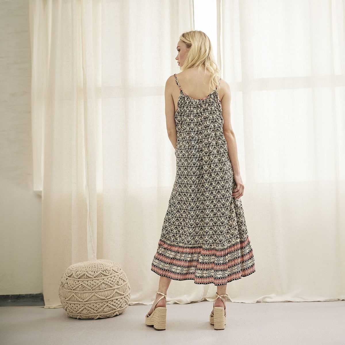 NKN - Vestido Tirantes Estampado Mujer Nkn