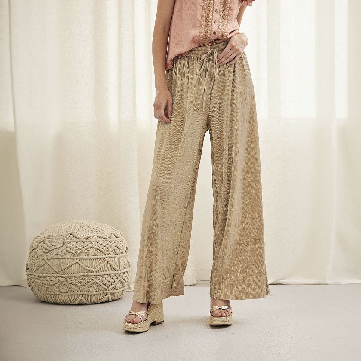 NKN - Pantalón Fluido Largo Mujer Nkn