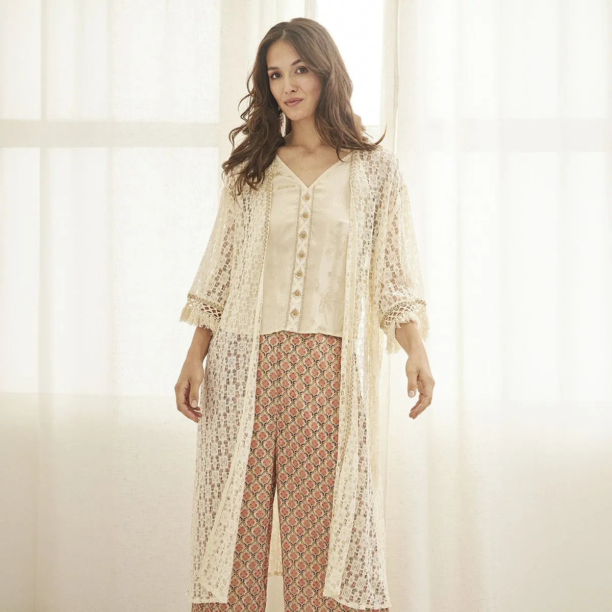 NKN - Kimono Calado Mujer Nkn