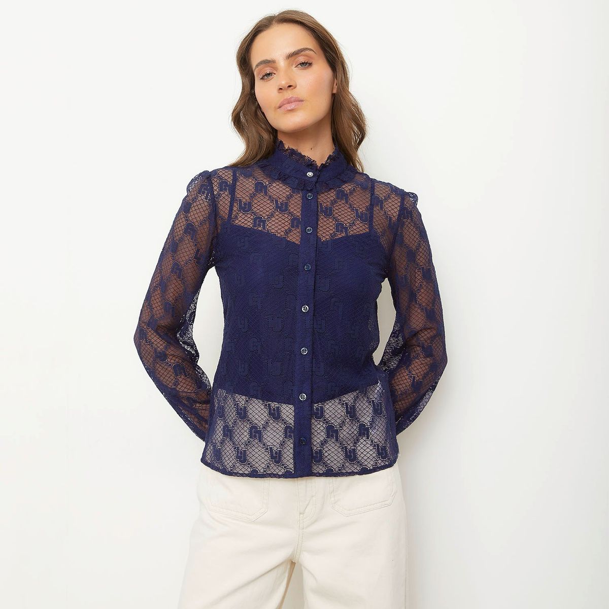 LIUJO - Blusa Transparente Mujer  Liujo