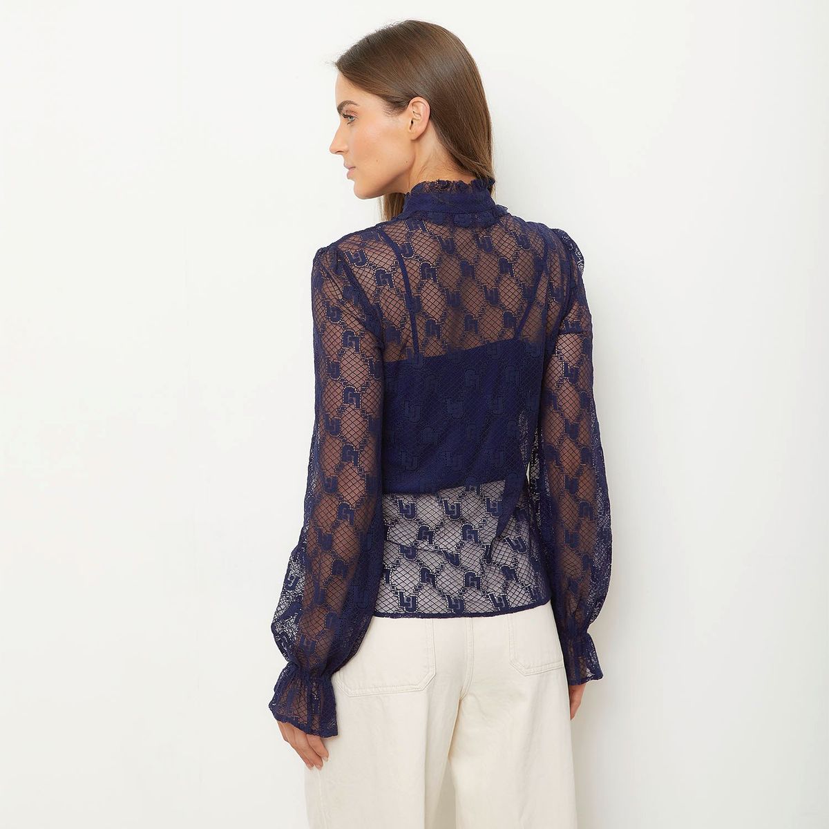 LIUJO - Blusa Transparente Mujer  Liujo