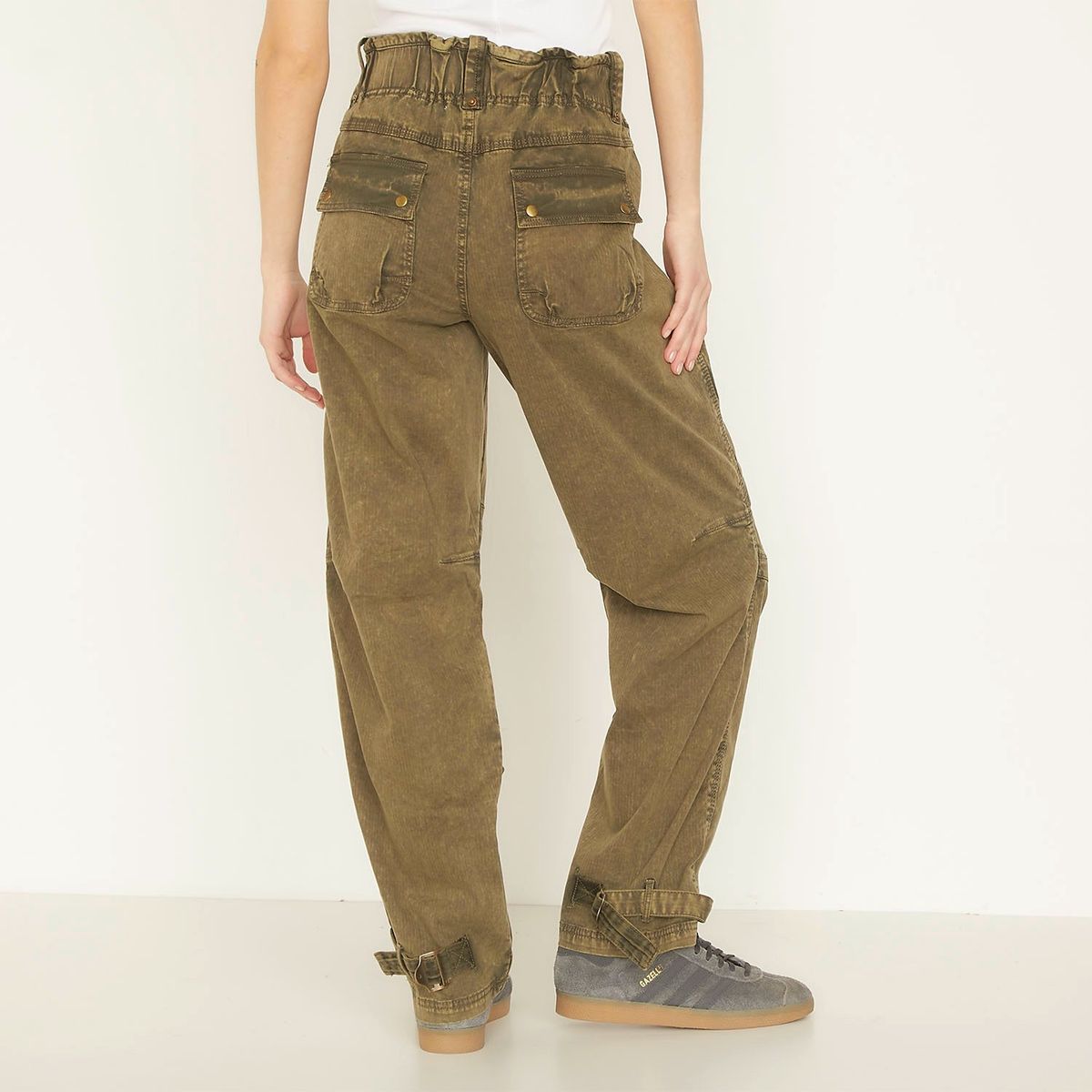 FREEPEOPLE - Pantalón Cargo Mujer Freepeople