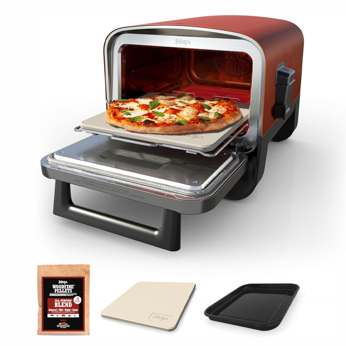 NINJA - Horno Eléctrico de Exterior Ninja 8 en 1 Woodfire