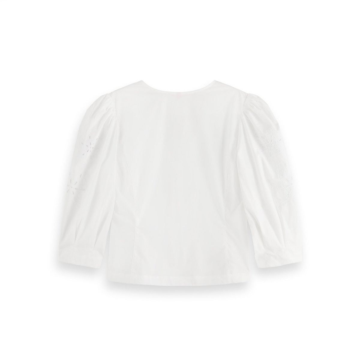 SCOTCHSODA - Blusa Broderie Manga Englobadas Mujer  Scotchsoda