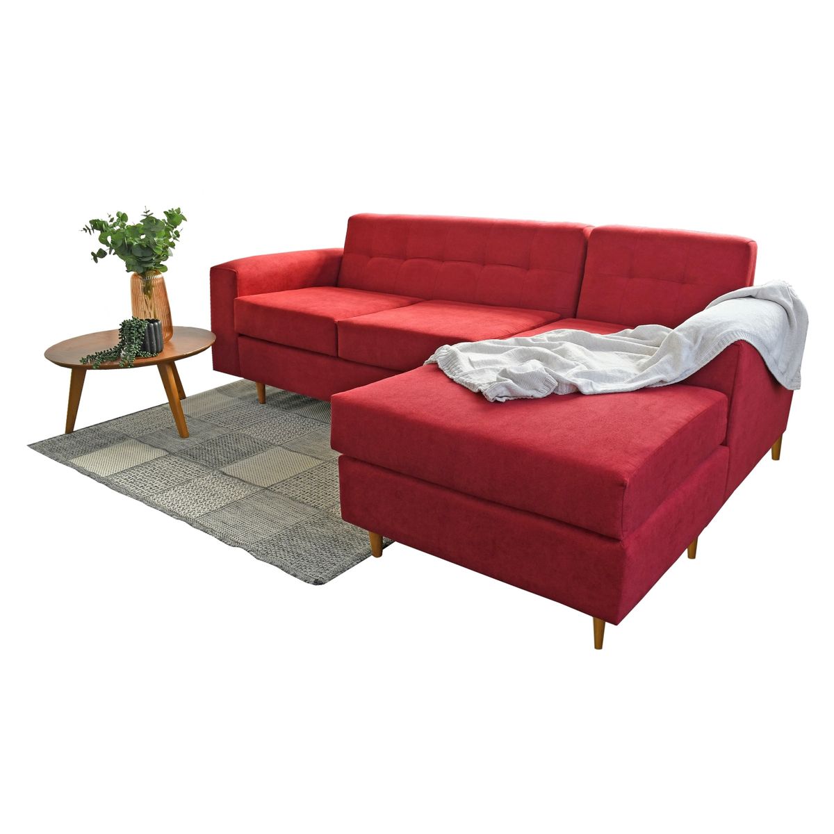 DECO CLASS - Sofá Seccional Derecho Tela Solano Deco Class