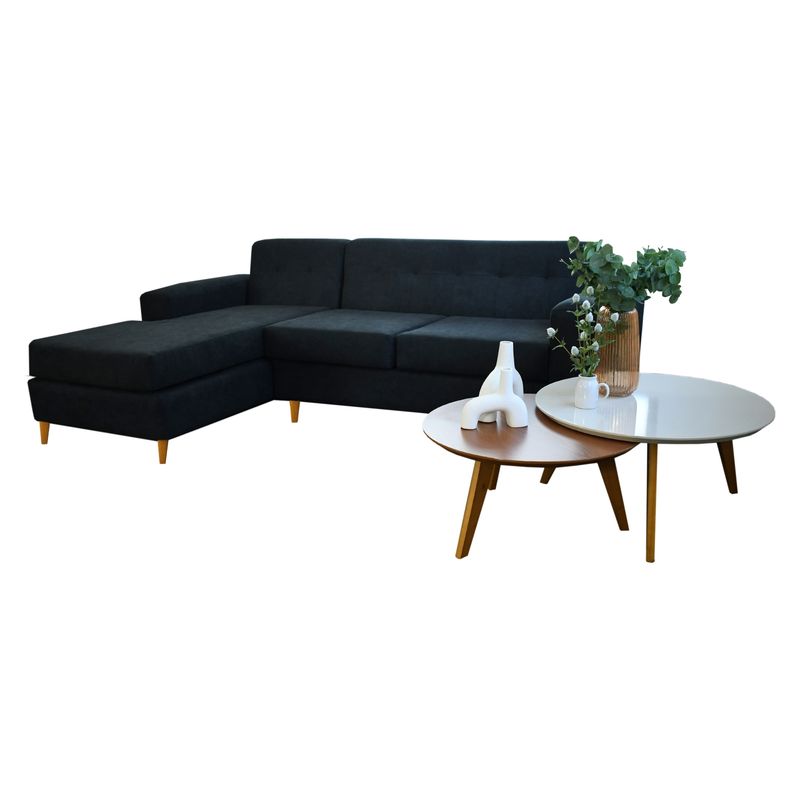DECO CLASS - Sofá Seccional Izquierdo Tela Solano Deco Class