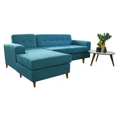 DECO CLASS - Sofá Seccional Izquierdo Tela Solano