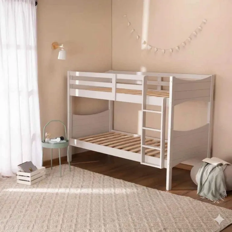 DECOCASA Camarote Curvy 1 Plaza Desmontable 100% Madera