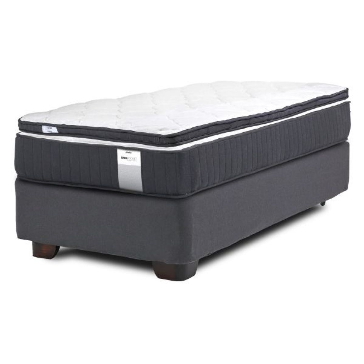 DRIMKIP - Cama Americana Duo Pocket 1 Plaza Plus + Top Drimkip