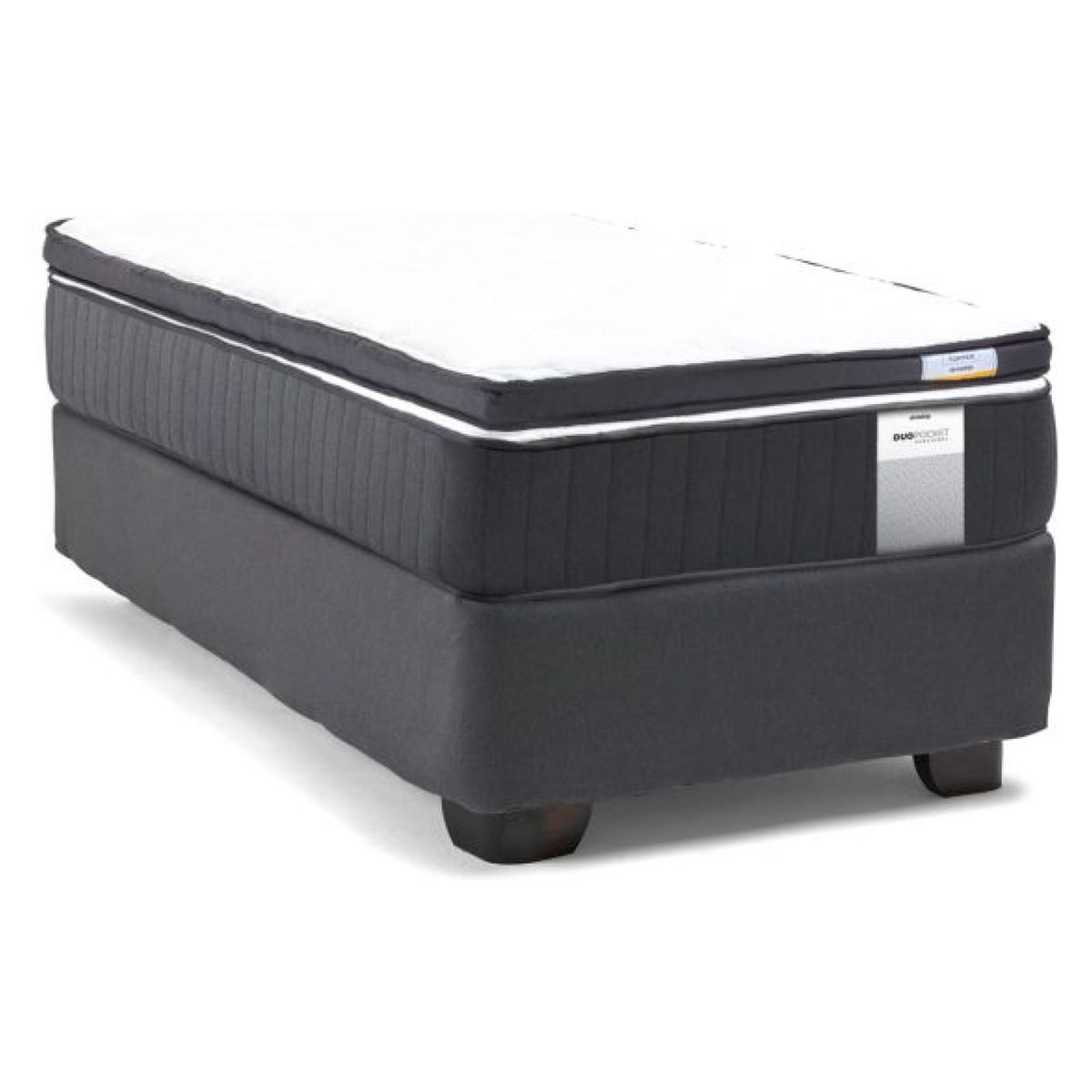 DRIMKIP - Cama Americana Duo Pocket 1 Plaza Plus + Top Drimkip