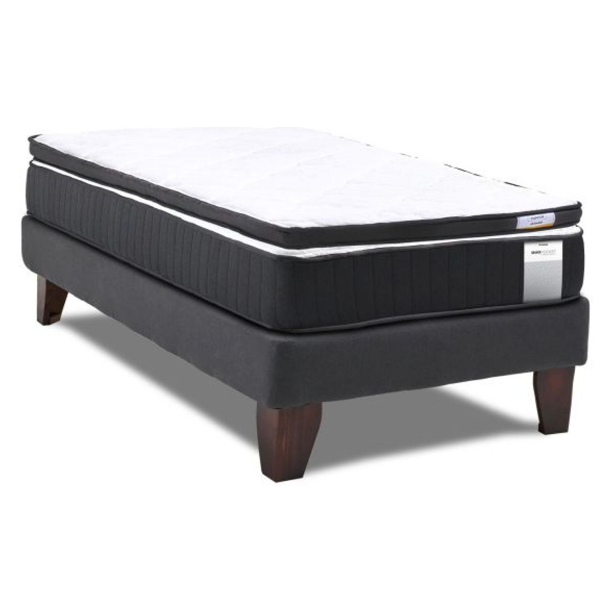 DRIMKIP - Cama Europea Duo Pocket 1 Plaza Plus + Top Drimkip