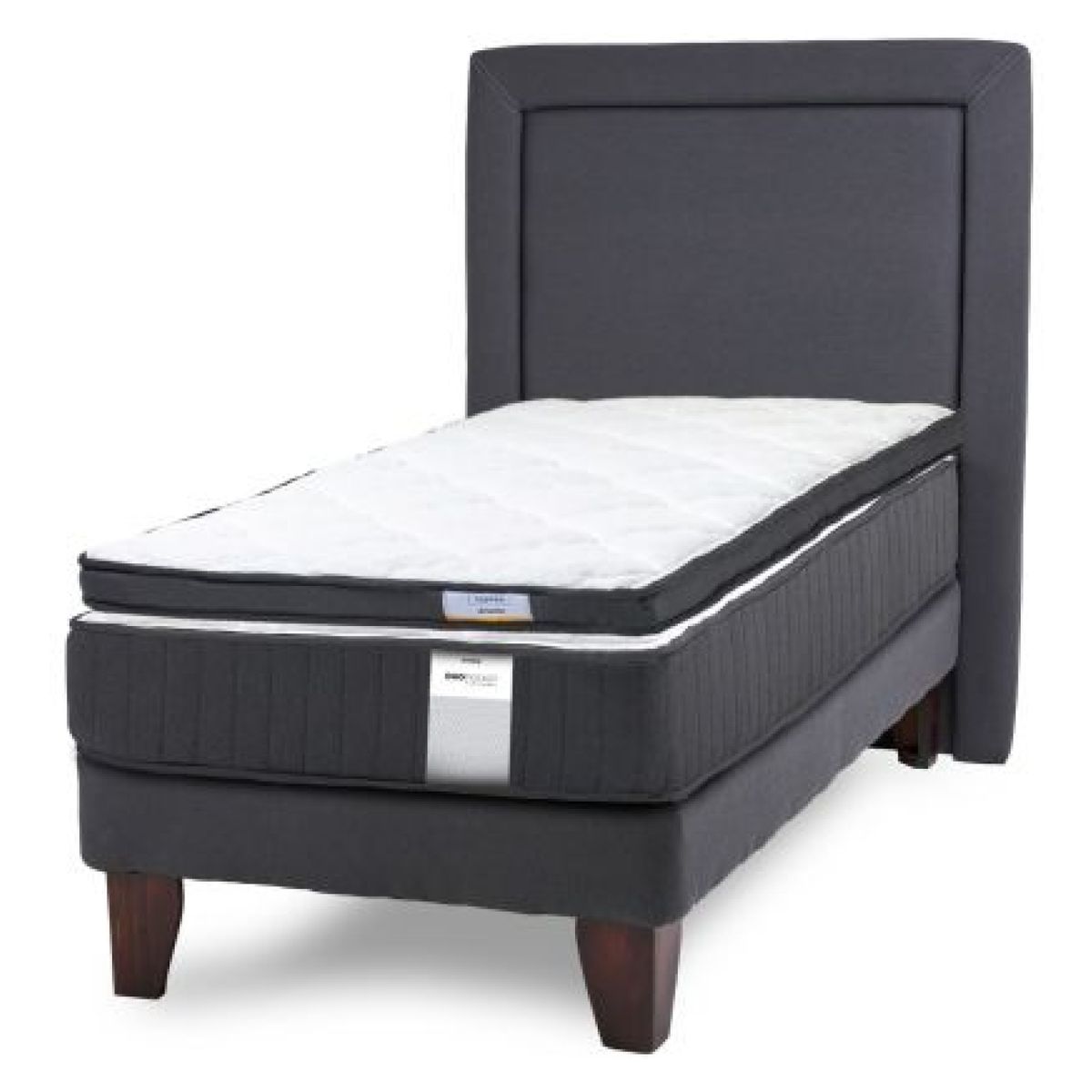 DRIMKIP - Cama Europea Duo Pocket 1.5 Plaza + Top + Respaldo Drimkip