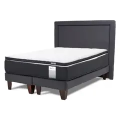 DRIMKIP - Cama Europea Duo Pocket Super King +Top + Respaldo
