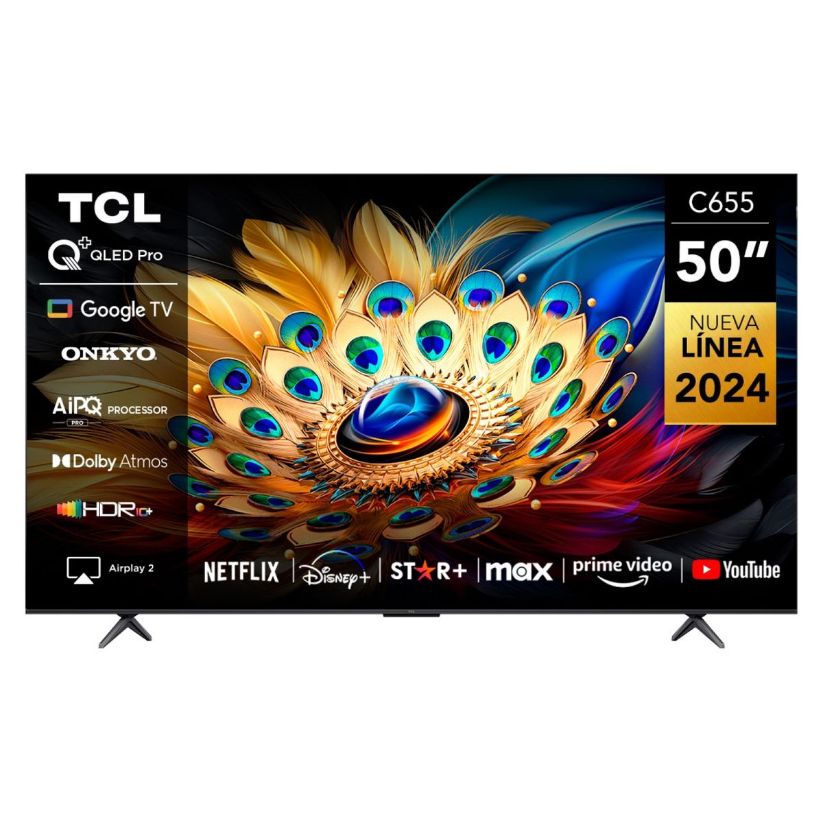 TCL - QLED Smart Tv 50" C655 4K Ultra HD Google TV TCL