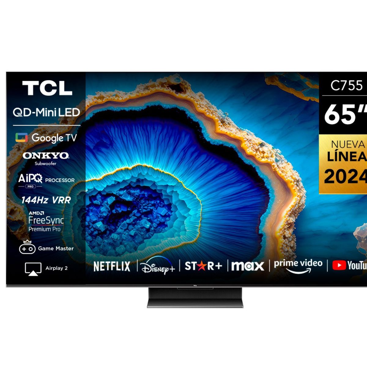 TCL - Mini Led Smart TV 65" 4K C755 Google TV TCL