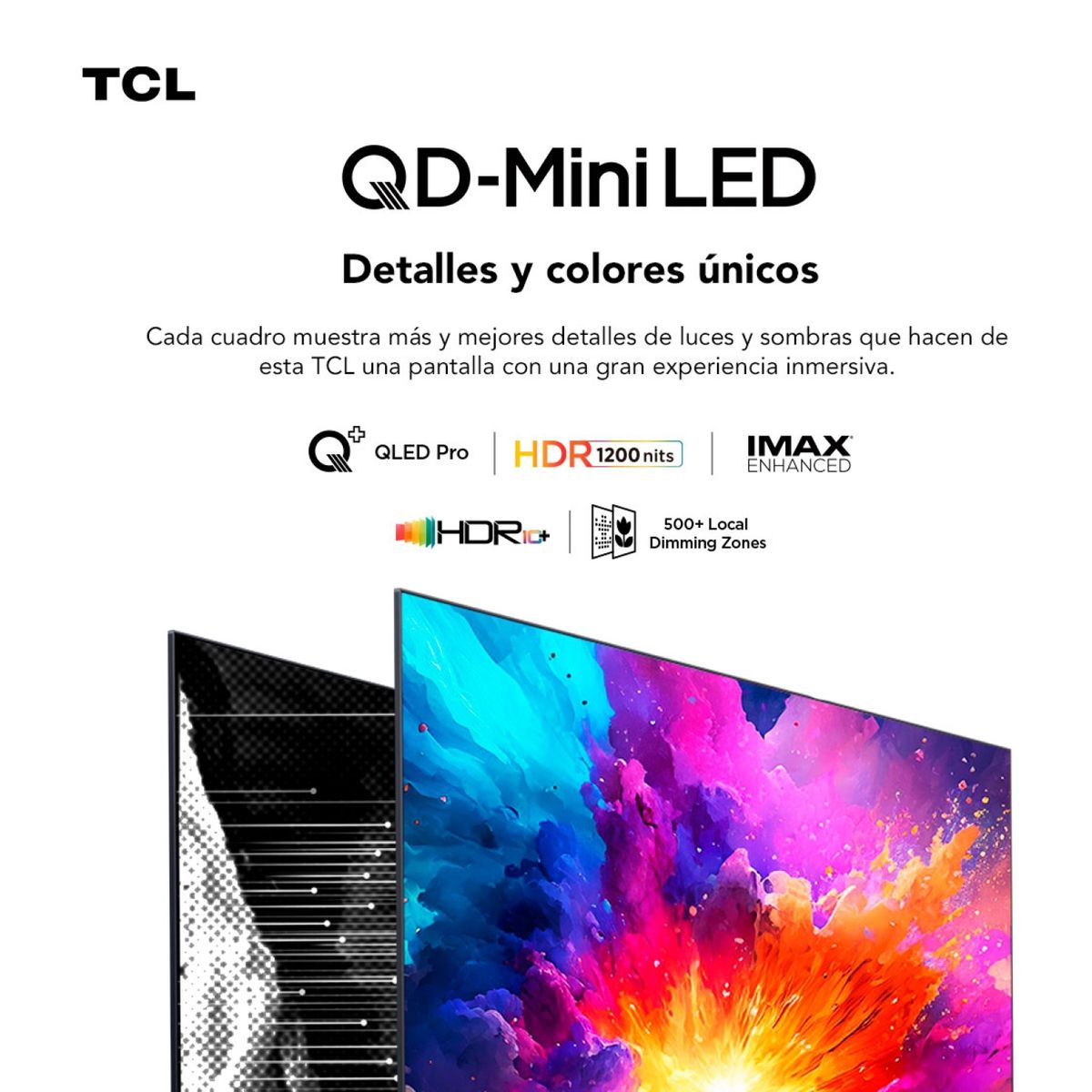 TCL - Mini Led Smart TV 65" 4K C755 Google TV TCL