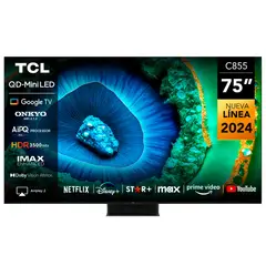 TCL - Qled Smart Tv 75" Uhd 4K C855 Google Tv