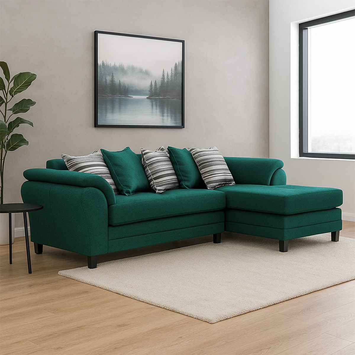 LIVING FACTORY - Sofá Seccional Mustang Resorte Derecho Living Factory