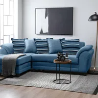 Sofá Seccional Mustang Resorte Lino Izquierdo