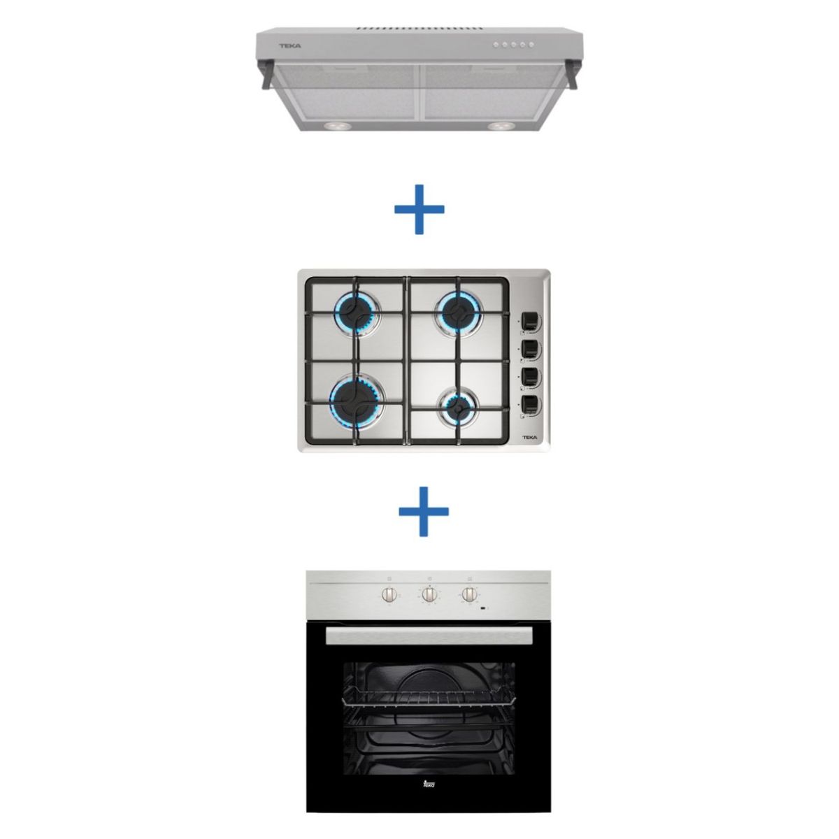 TEKA - Combo Horno 64Lt 4Q HS445-HLX540BU-CX62120 Teka