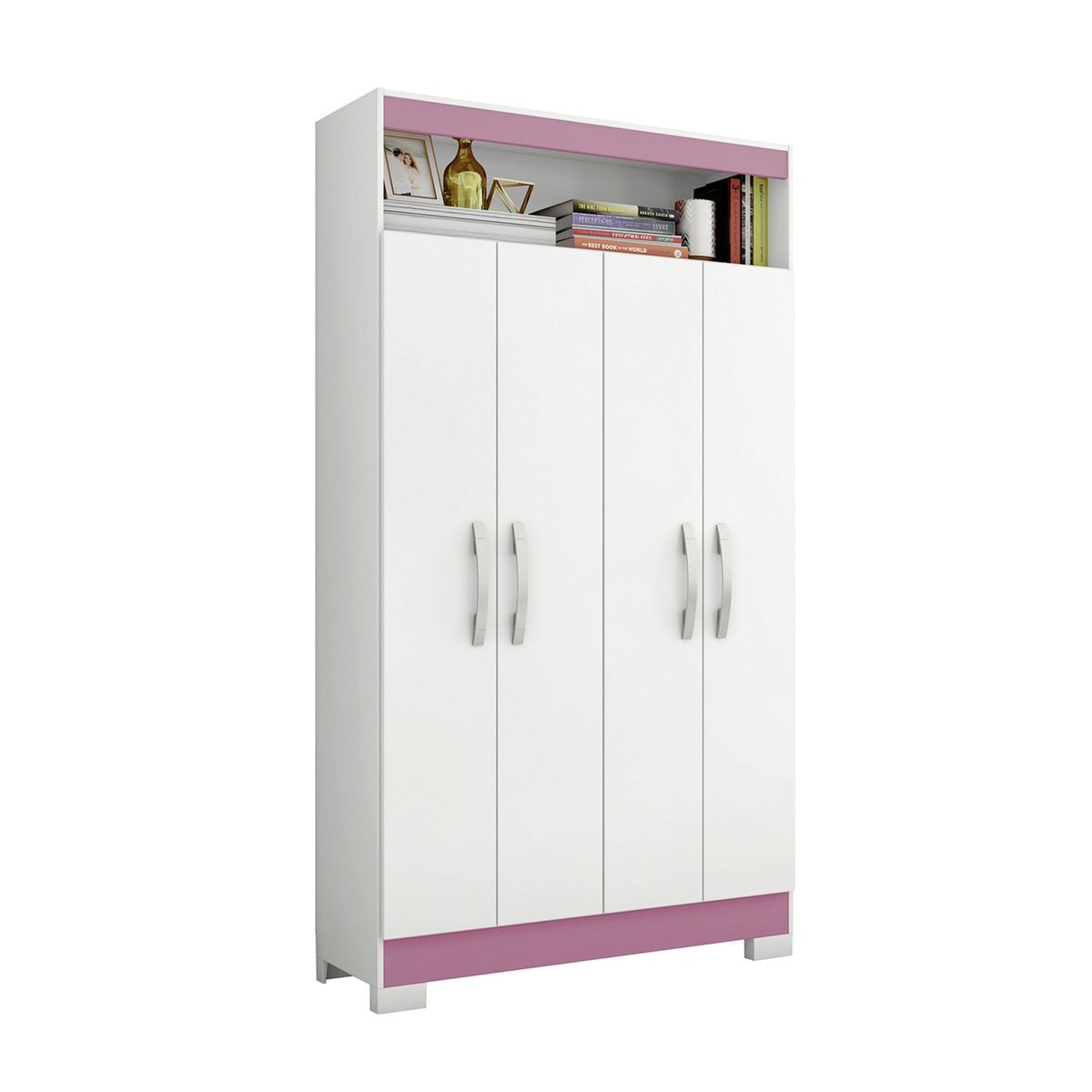 HOME MOBILI - Clóset 4 Puertas + Nicho Moral Blanco Home Mobili