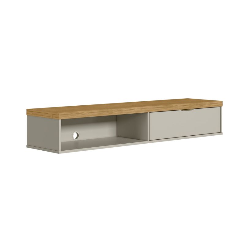 HOME MOBILI - Rack Tv 55 Flotante Coal 1 Puerta Home Mobili