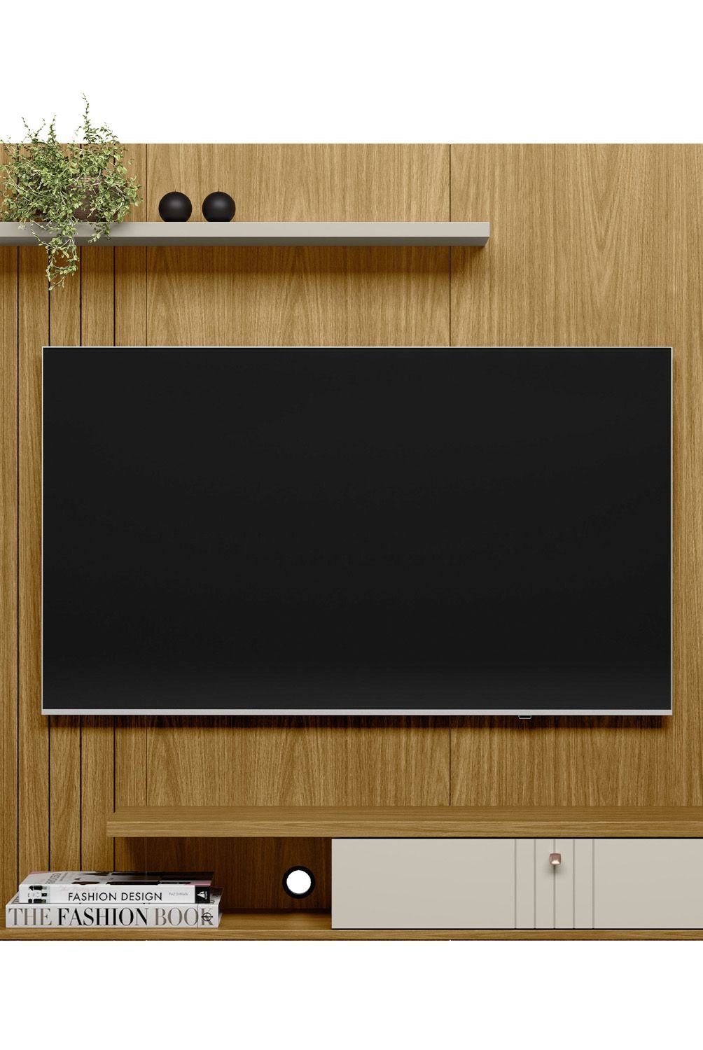 HOME MOBILI - Panel Tv 50 Vegas Natural Home Mobili